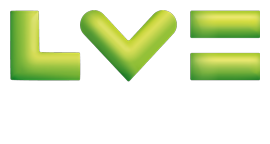 Green LV= logo with broker written in white underneath
